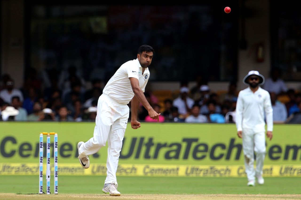 R Ashwin's guile was too good for the batsmen. India v Afghanistan, Only Test, Bengaluru, 2nd day, June 15, 2018
