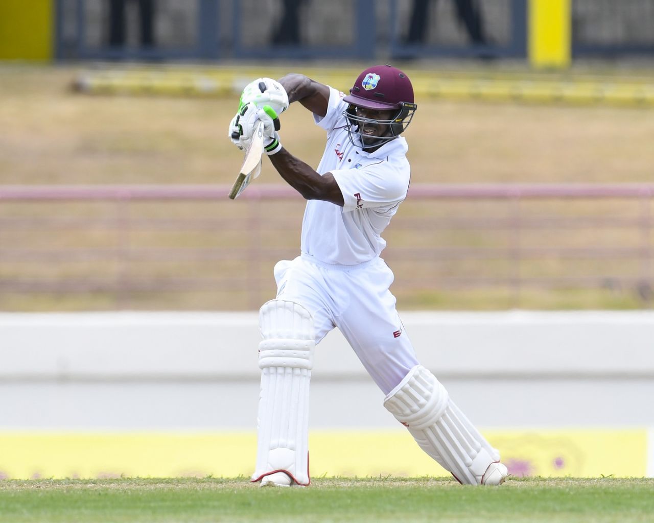Devon Smith drives, West Indies v Sri Lanka, 2nd Test, Gros Islet, 2nd day, June 15, 2018
