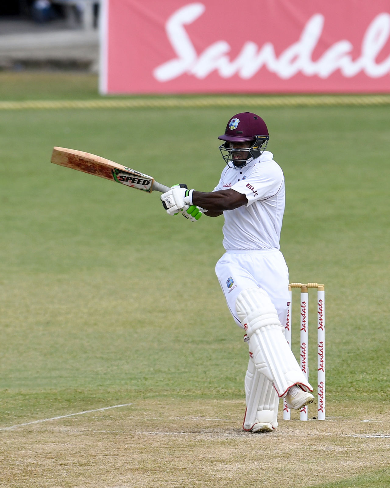 Devon Smith whips one off his hips, West Indies v Sri Lanka, 2nd Test, Gros Islet, 2nd day, June 15, 2018