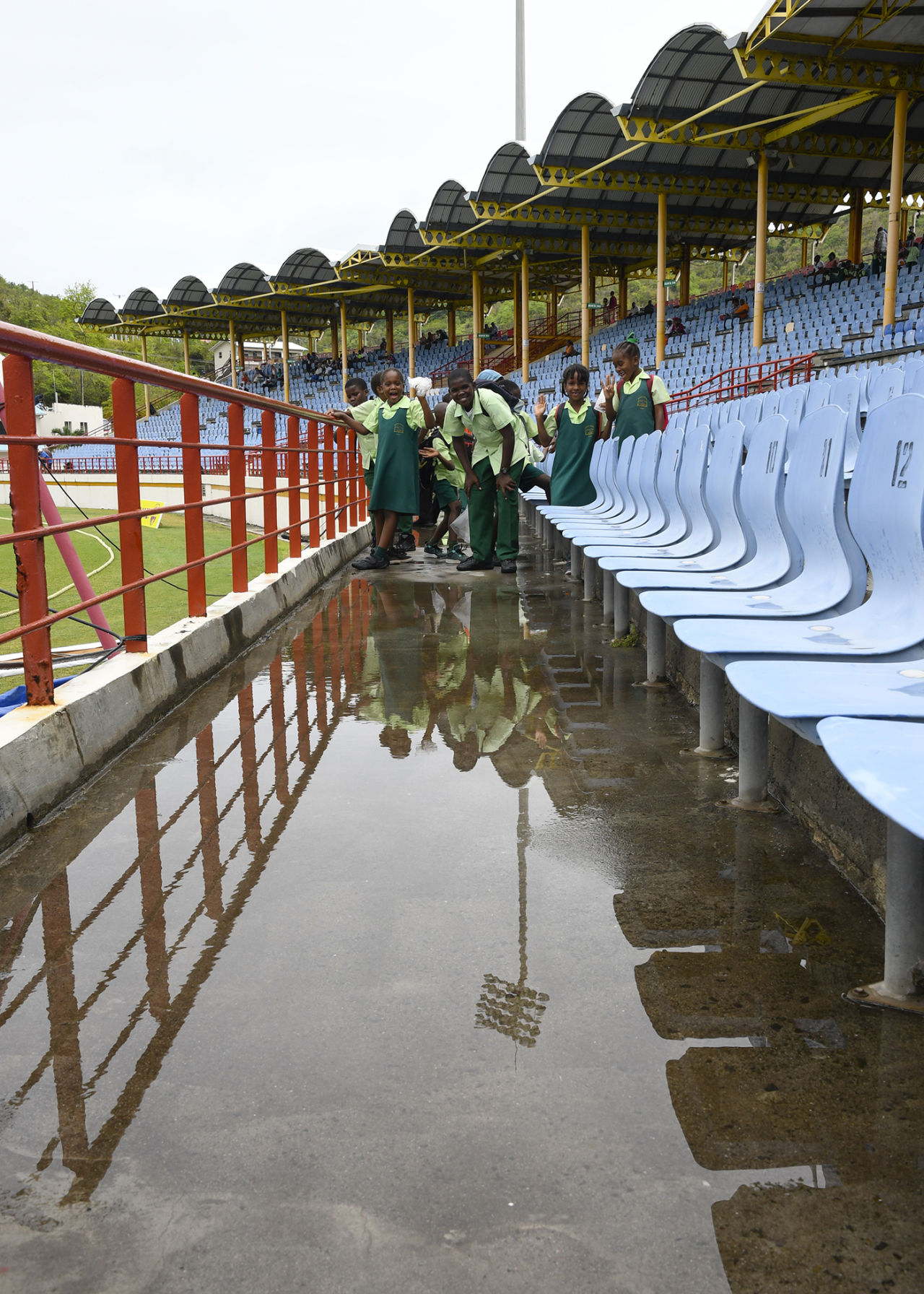 It was a wet day in Gros Islet, West Indies v Sri Lanka, 2nd Test, Gros Islet, 2nd day, June 15, 2018