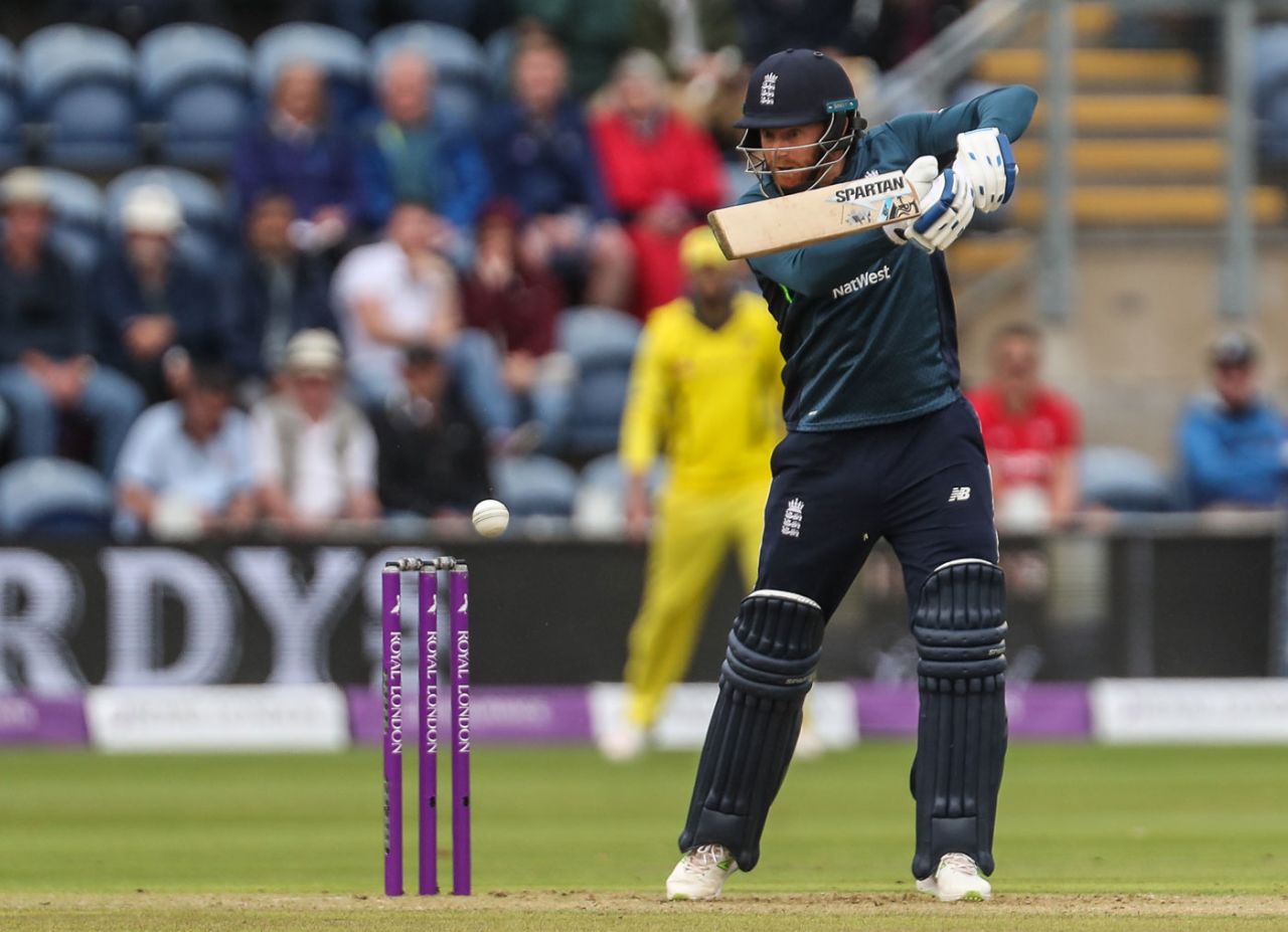 Jonny Bairstow rattled off several early boundaries, England v Australia, 2nd ODI, Cardiff, June 16, 2018