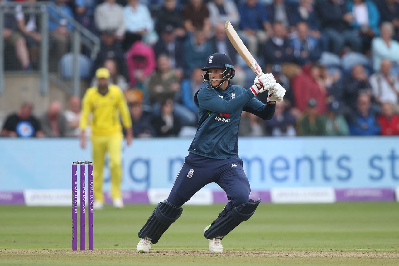 Joe Root cuts through the covers, England v Australia, 2nd ODI, Cardiff, June 16, 2018