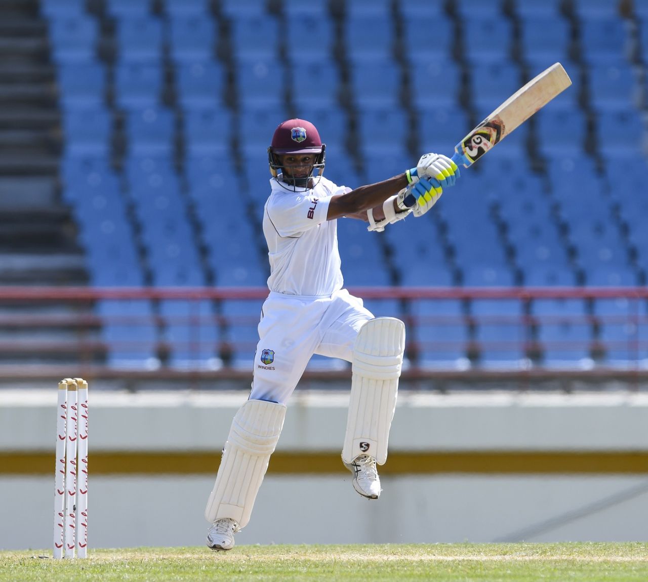 Shane Dowrich slaps through the off side, West Indies v Sri Lanka, 2nd Test, Gros Islet, 3rd day, June 16, 2018