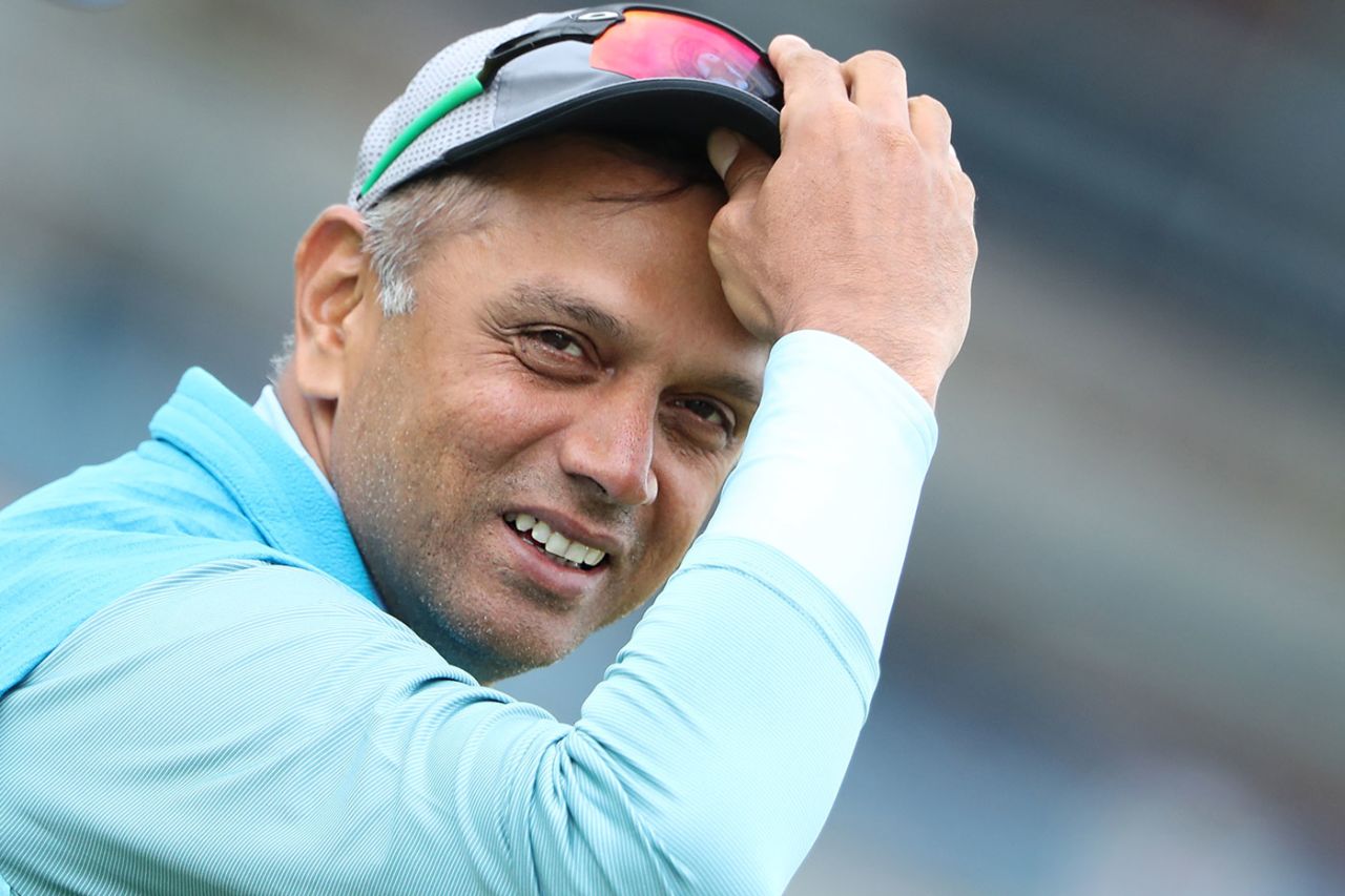 Rahul Dravid watches the India A side, ECB XI v India A, Tour match, Headingley, June 17, 2018