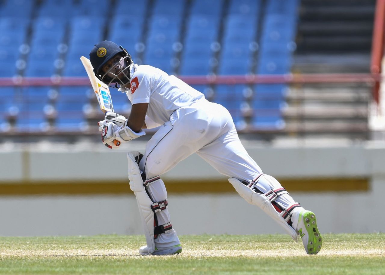 Kusal Mendis glances to fine leg, West Indies v Sri Lanka, 2nd Test, St Lucia, 4th day, June 17, 2018