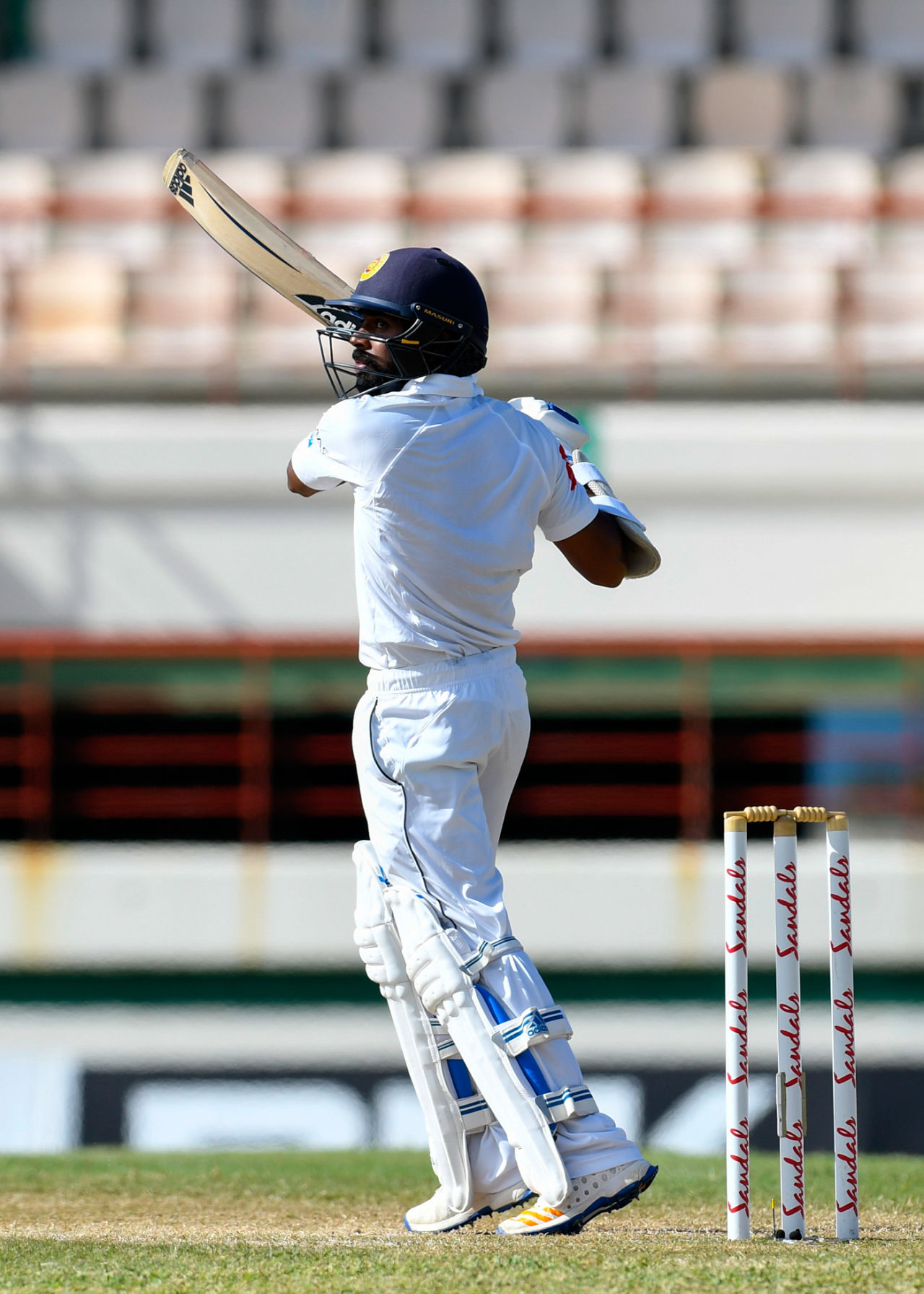 Niroshan Dickwella plays an uppercut, West Indies v Sri Lanka, 2nd Test, St Lucia, 4th day, June 17, 2018