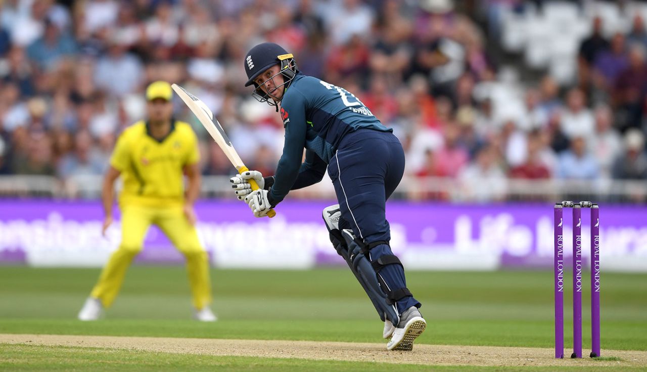 Jason Roy clips into the leg side, England v Australia, 3rd ODI, Trent Bridge, June 19, 2018