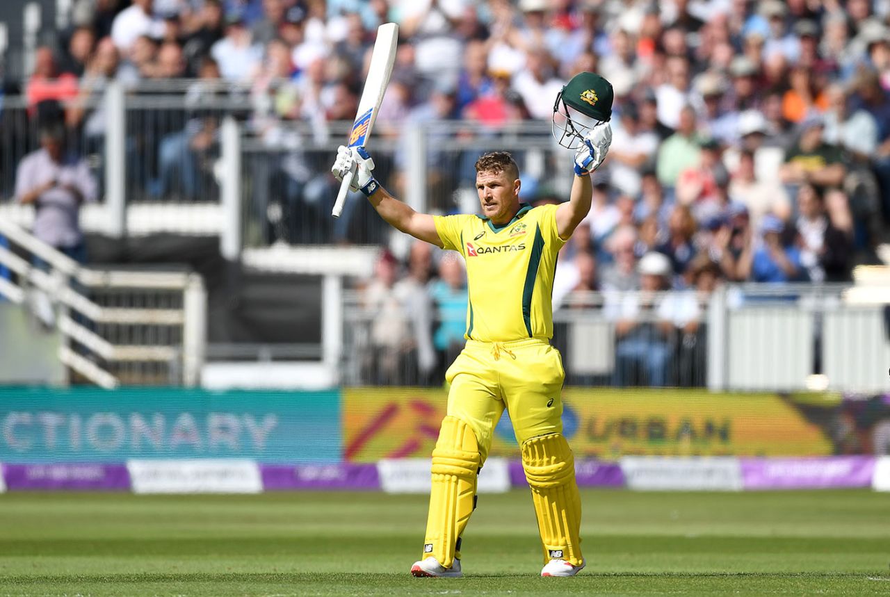Aaron Finch made his sixth ODI hundred against England, England v Australia, 4th ODI, Chester-le-Street, June 21, 2018