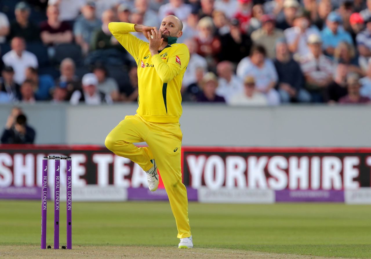 Nathan Lyon was making his first ODI appearance in two years, England v Australia, 4th ODI, Chester-le-Street, June 21, 2018