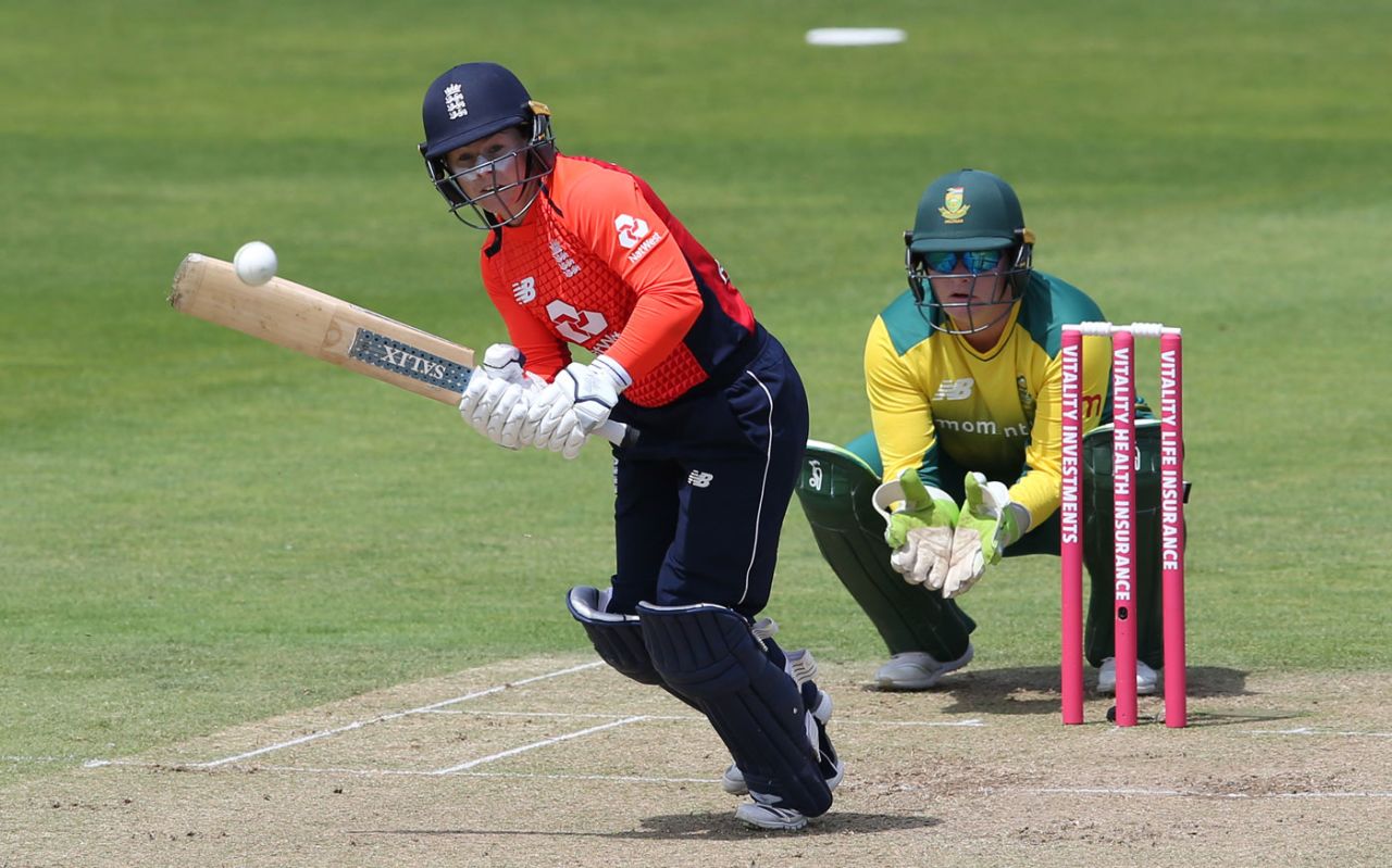 Tammy Beaumont's fifty underpinned a solid batting effort, England v South Africa, women's T20 tri-series, Taunton, June 23, 2018