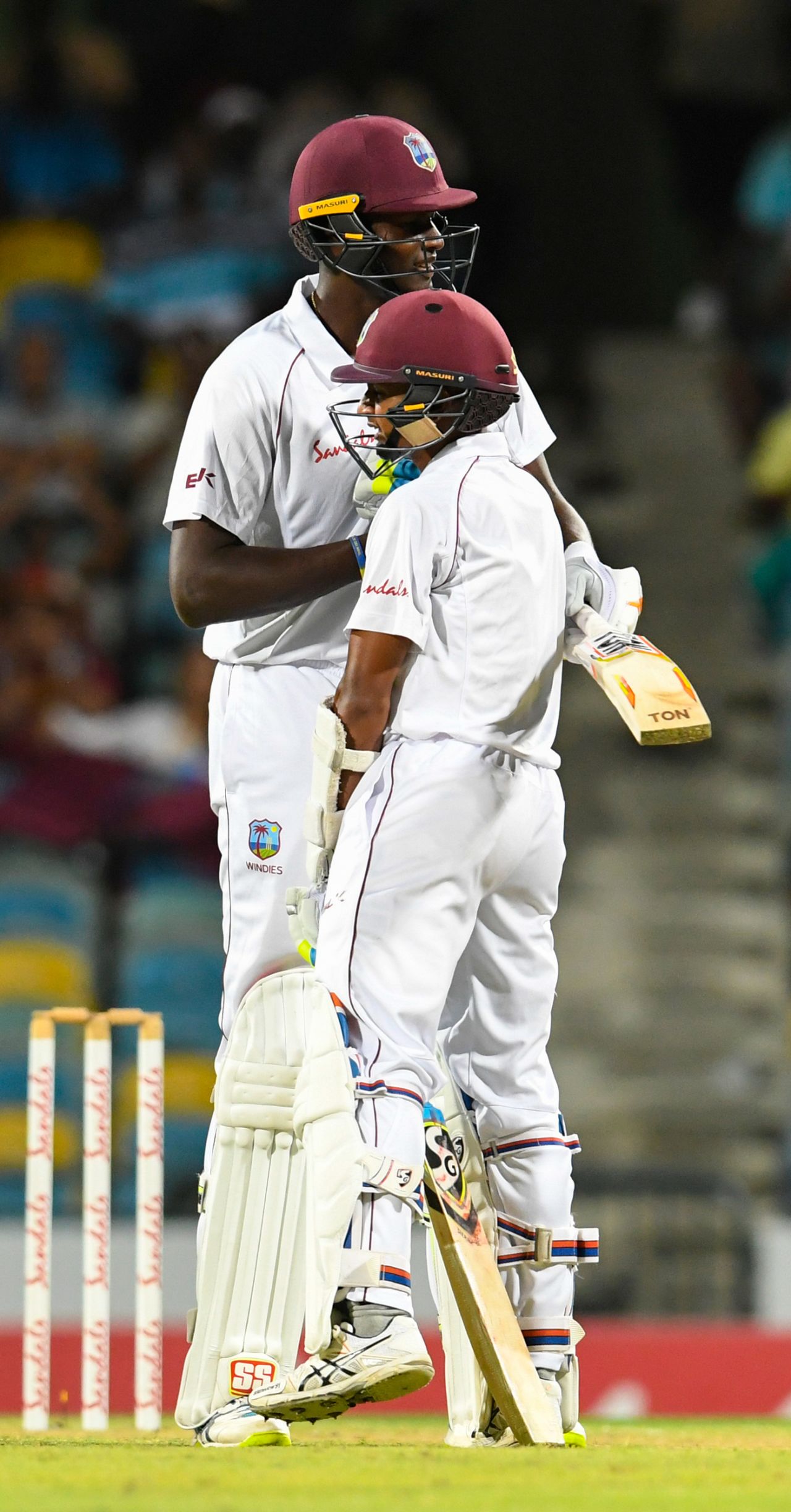By stumps, Shane Dowrich and Jason Holder had added an unbroken 79 for the sixth wicket, West Indies v Sri Lanka, 3rd Test, Bridgetown, 1st day, June 23, 2018