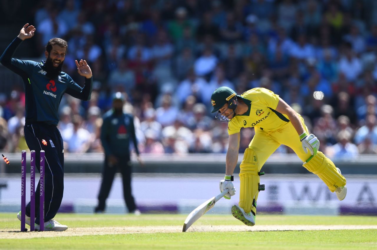 A direct hit did for Tim Paine, England v Australia, 5th ODI, Old Trafford, June 24, 2018