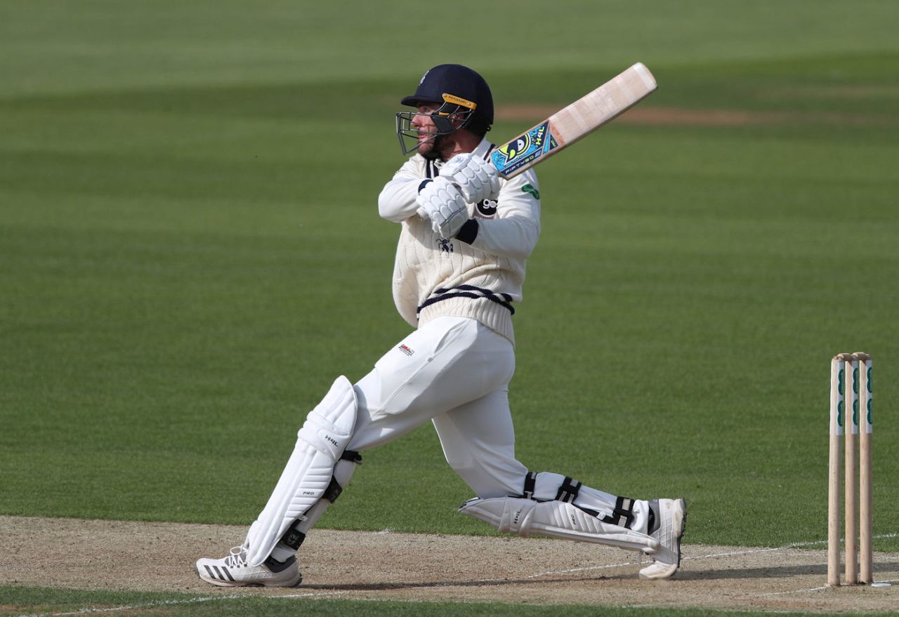 Grant Stewart bats for Kent, Kent v Sussex, Specsavers Championship Division Two, Canterbury, May 11, 2018