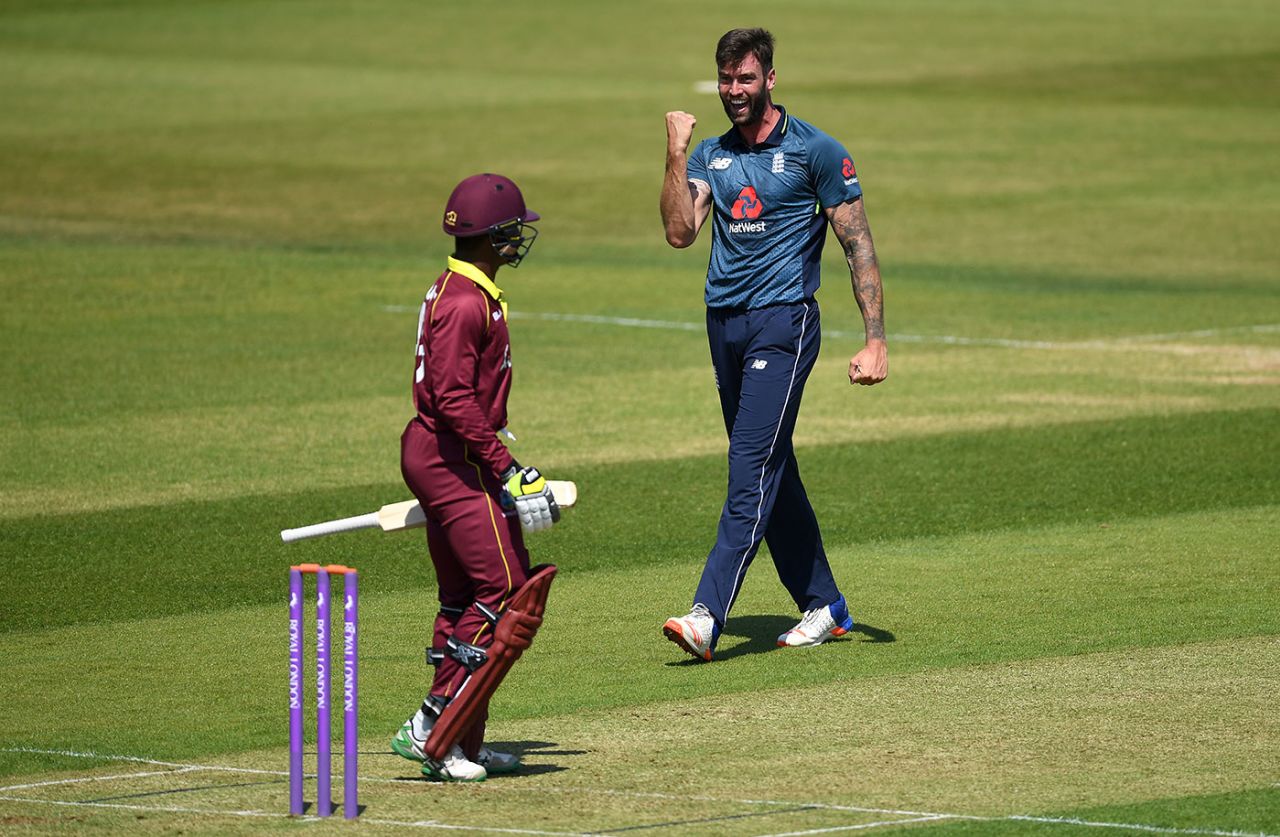 Reece Topley finished with career-best one-day figures, England Lions v West Indies A, Tri-series, Wantage Road, June 28, 2018
