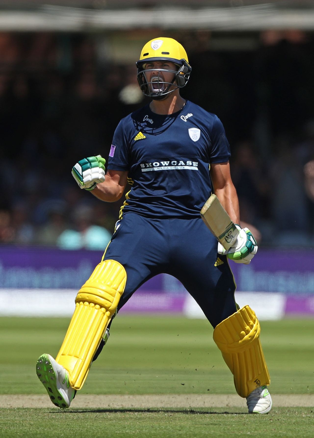 Rilee Rossouw reaches his century, Hampshire v Kent, Royal London Cup, Final, Lord's, June 30, 2018