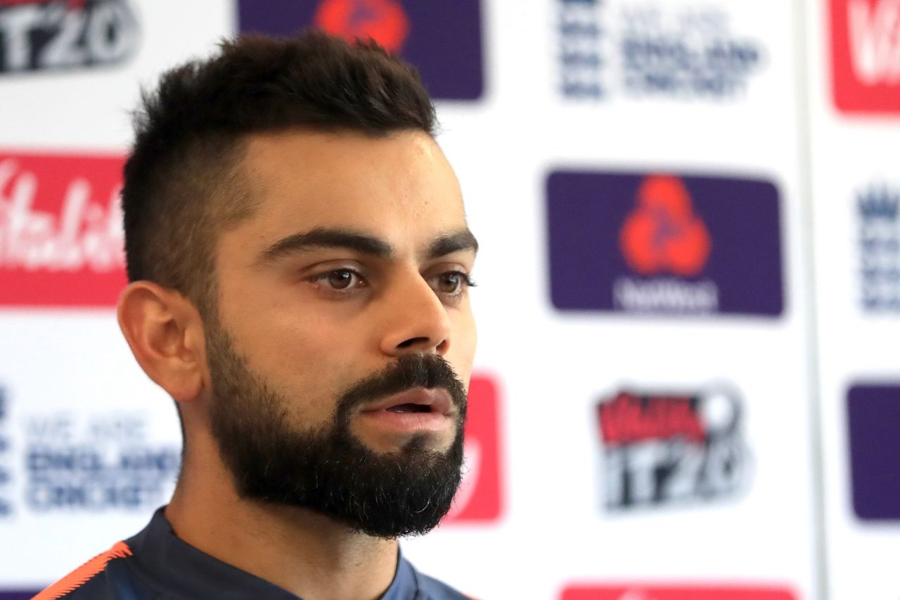 Virat Kohli at a press conference, Old Trafford, July, 2018