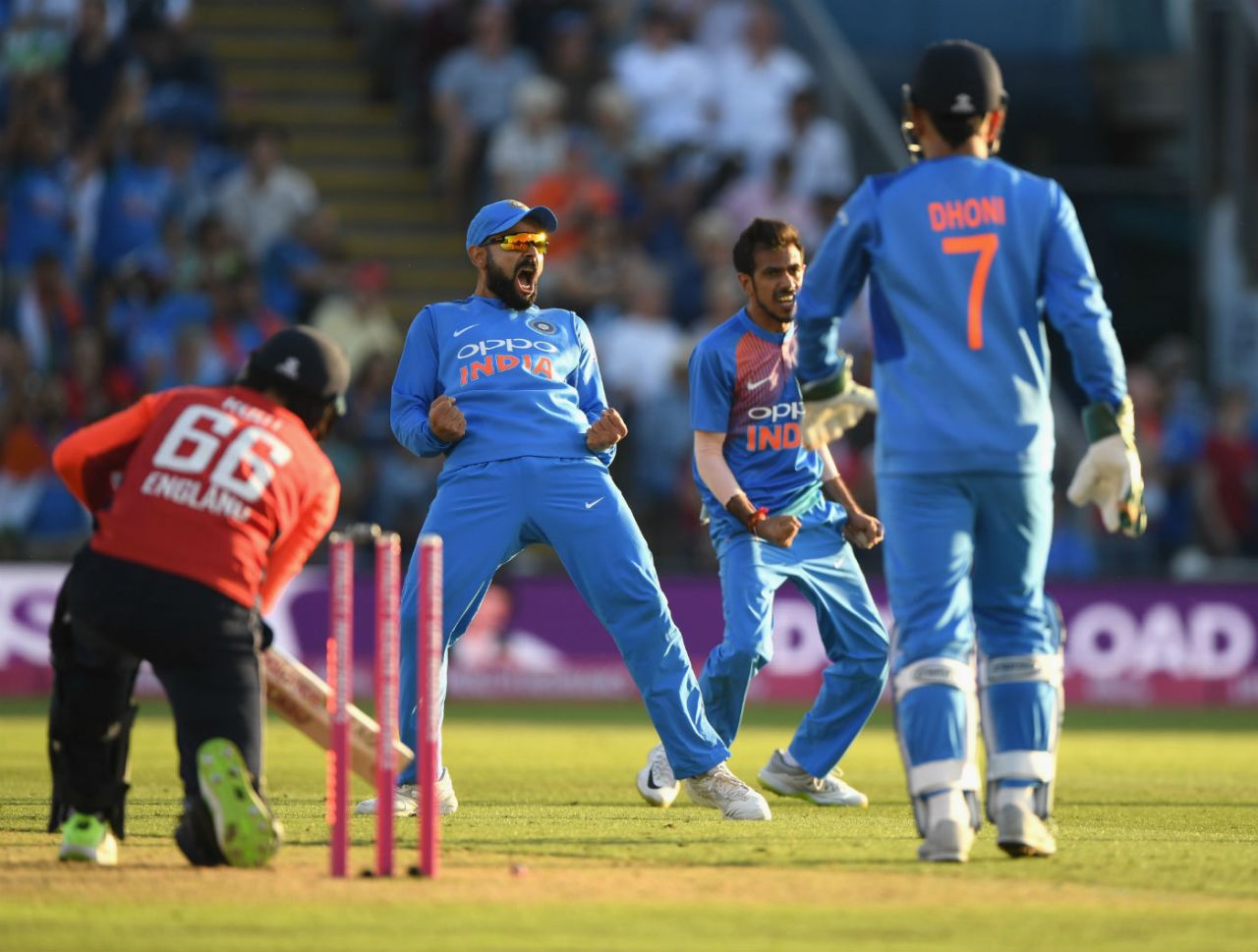 Yuzvendra Chahal foxed Joe Root with a googly, England v India, 2nd T20I, Cardiff, July 8, 2018