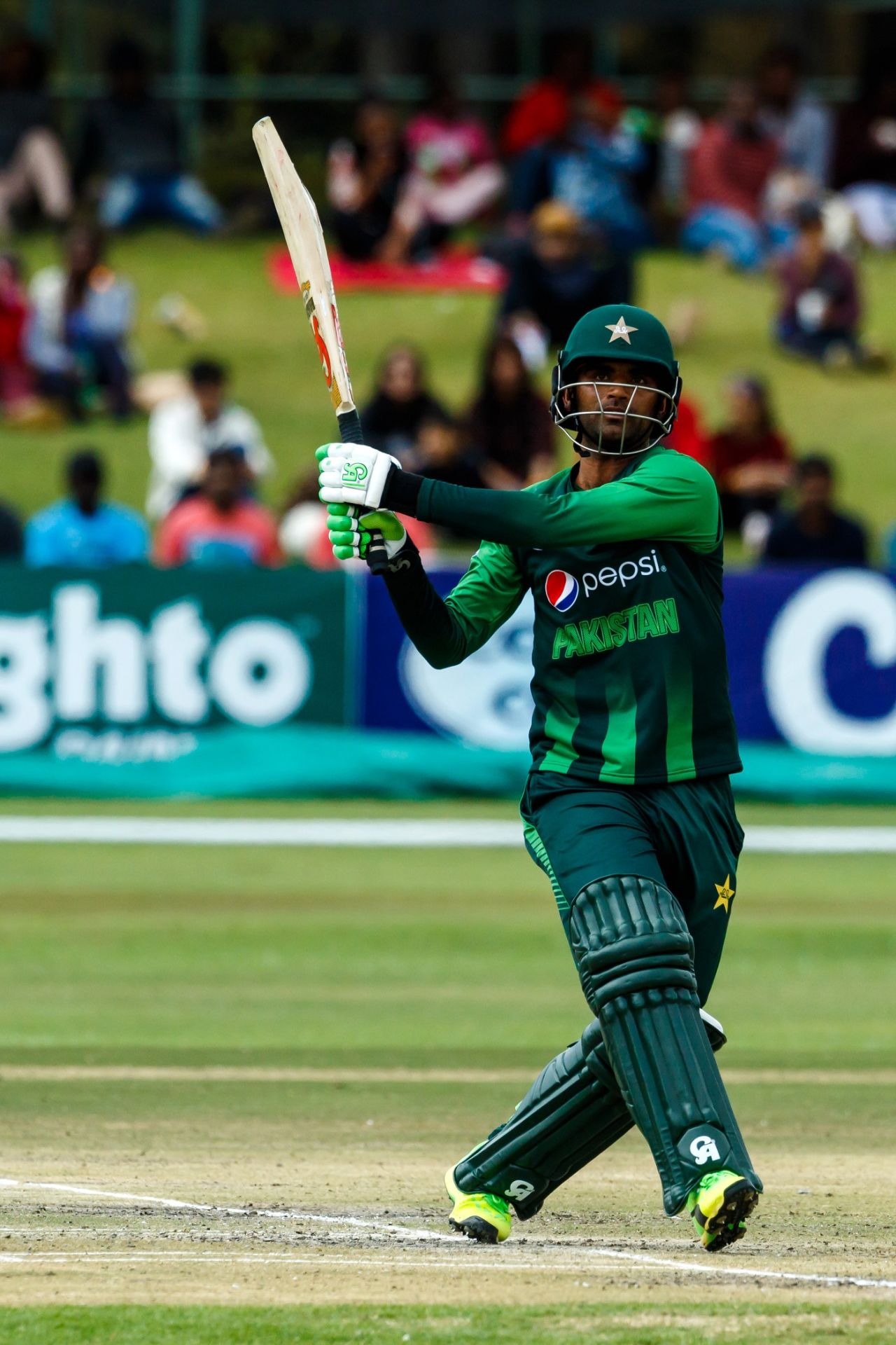 Fakhar Zaman en route to a matchwinning 91, Australia v Pakistan, Zimbabwe tri-series final, Harare, July 8, 2018