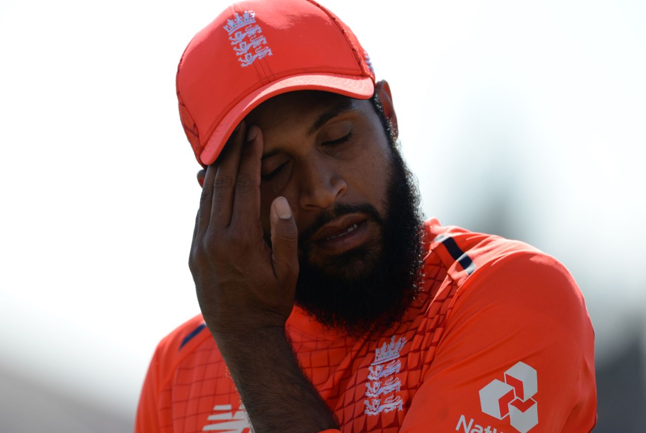Adil Rashid had a forgettable day in the field, England v India, 3rd T20I, Final, Bristol, July 8, 2018