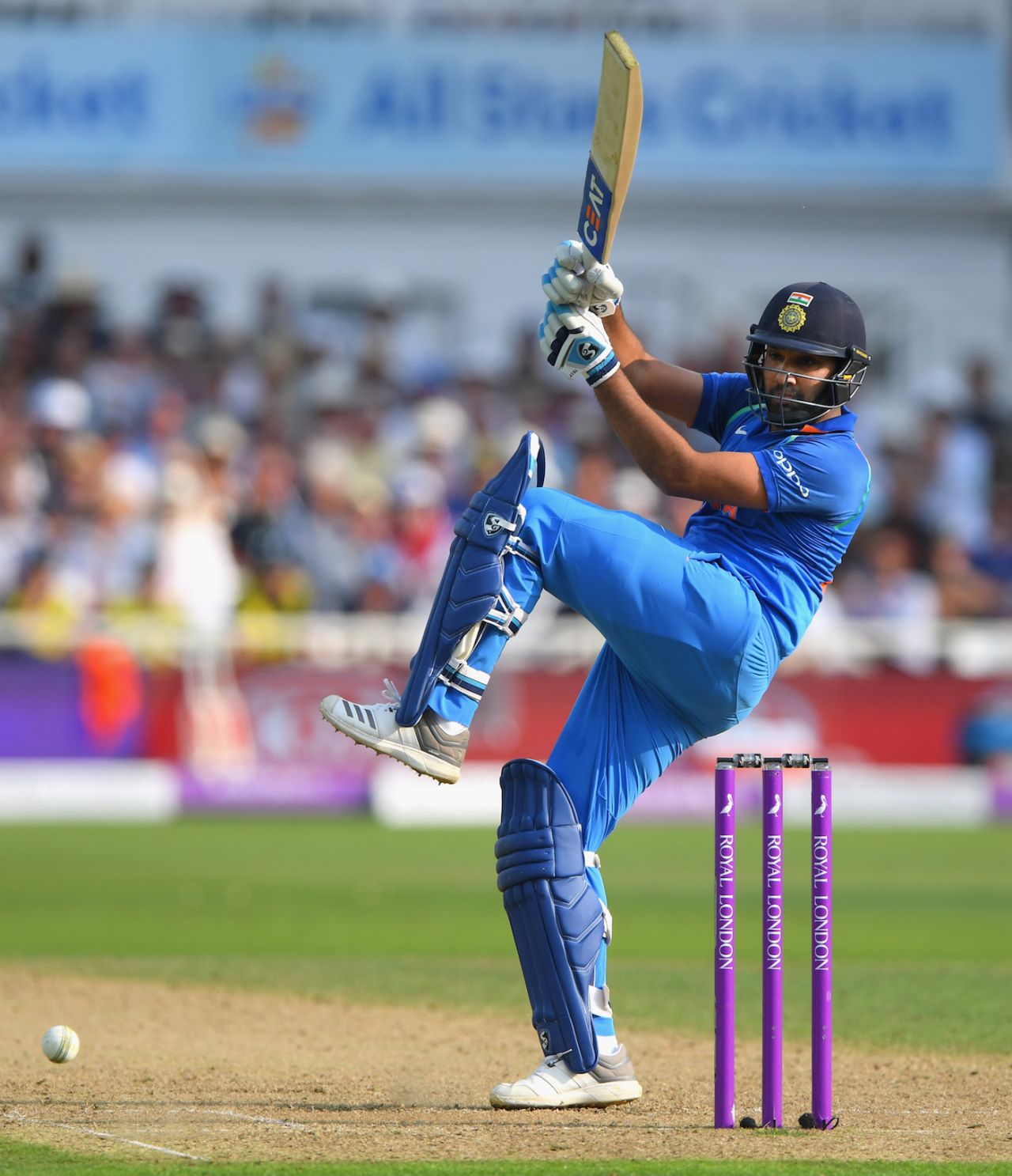 Rohit Sharma tucks one fine, England v India, 1st ODI, Nottingham, July 12, 2018