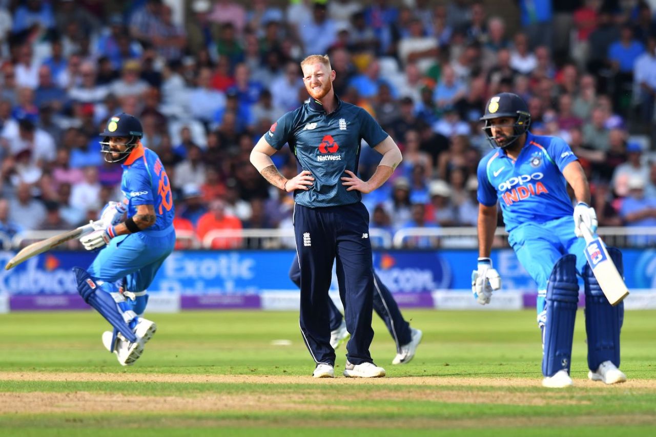 Rohit Sharma and Virat Kohli made the England bowlers toil, England v India, 1st ODI, Nottingham, July 12, 2018
