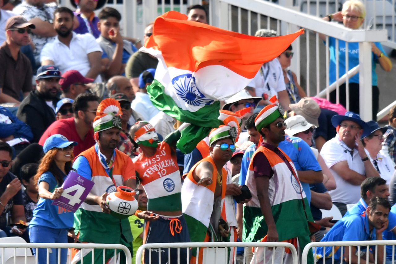 Indian fans had plenty to cheer about, England v India, 1st ODI, Nottingham, July 12, 2018