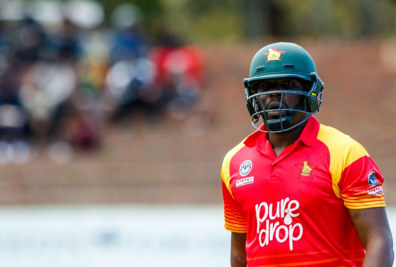 Hamilton Masakadza was dismissed for 7, Zimbabwe v Pakistan, 1st ODI, Bulawayo, July 13, 2018