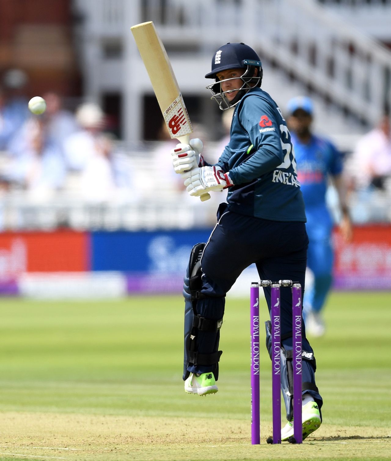 Joe Root executes a paddle down the leg side, England v India, 2nd ODI, Lord's, July 14, 2018