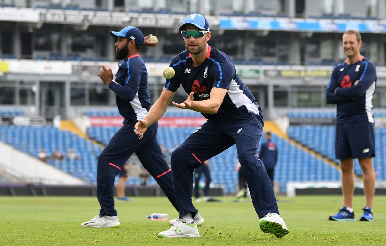 Mark Wood trains ahead of the third ODI, England Lions v India A, Worcester, July 16, 2018