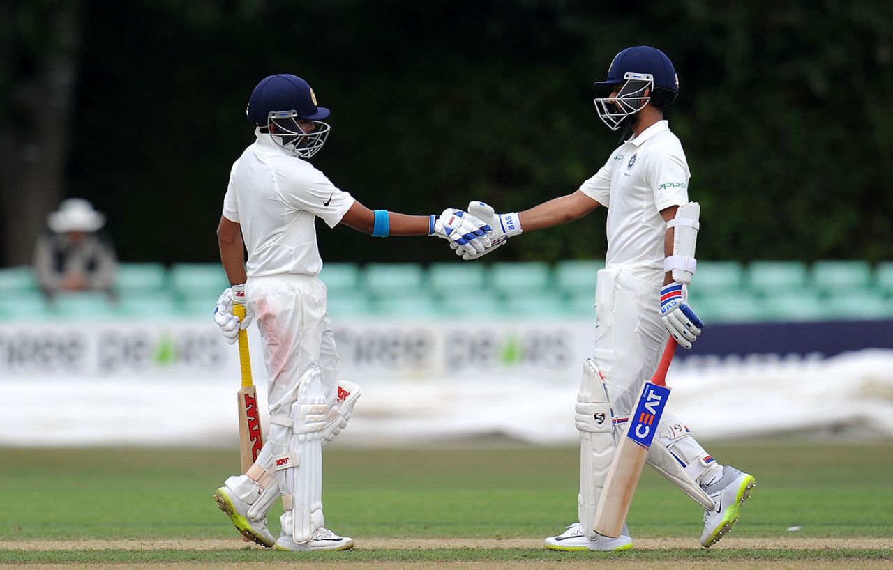 Prithvi Shaw reaches his half-century, England Lions v India A, Worcester, July 17, 2018