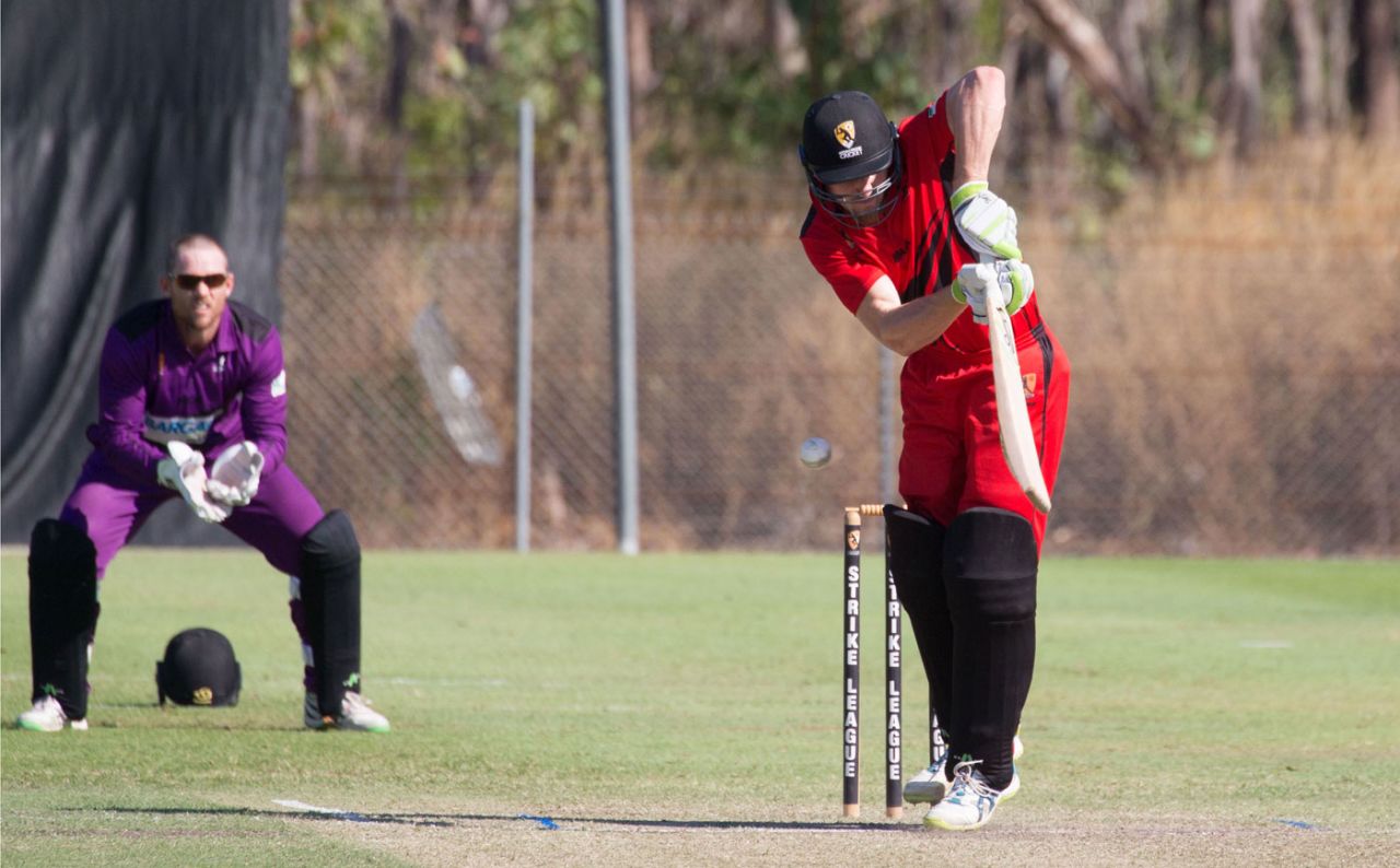 Cameron Bancroft playing in the NT Strike League, Darwin, July 21, 2018