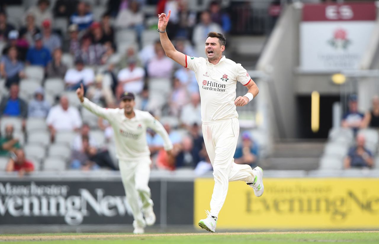 James Anderson claims another wicket, Lancashire v Yorkshire, County Championship, July 22, 2018