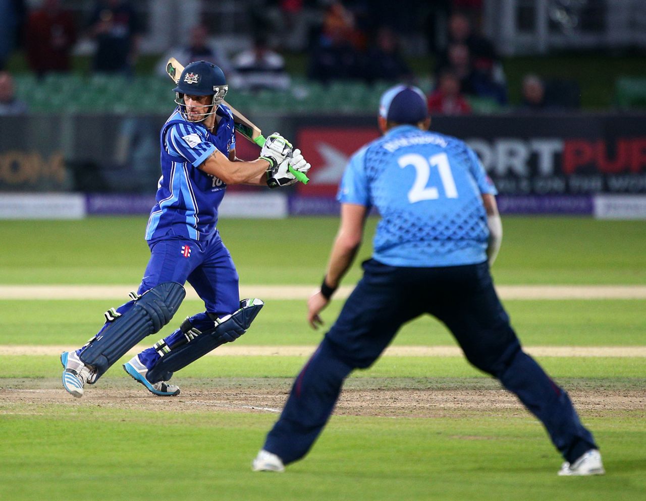 Benny Howell bats, Kent v Gloucestershire, quarter-final, Royal London One-Day Cup, Canterbury, August 29, 2014