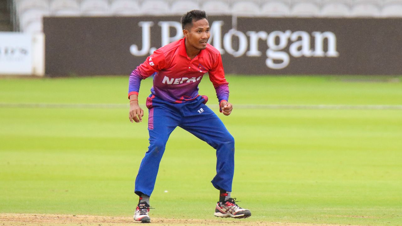 Lalit Rajbanshi made his T20I debut as a 19-year-old at Lord's, Nepal v Netherlands, MCC Tri-Series, Lord's, July 29, 2018 