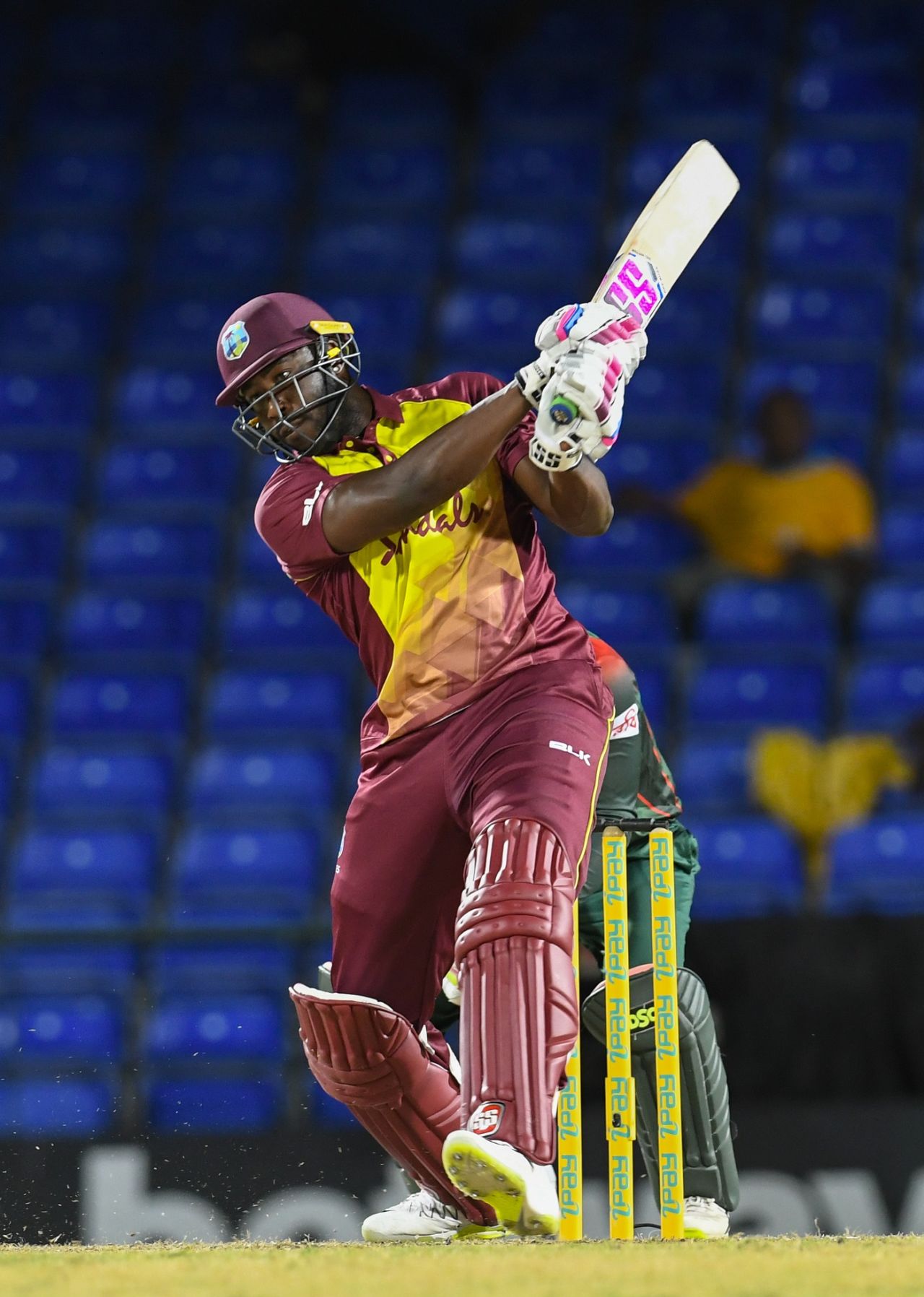 Andre Russell struck some meaty blows, West Indies v Bangladesh, 1st T20I, St Kitts, July 31, 2018