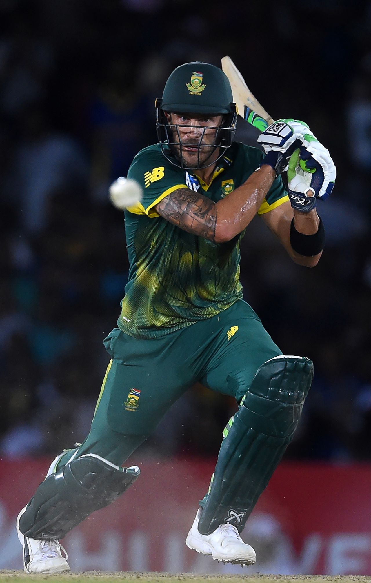 Faf du Plessis fell one run short of a half-century, Sri Lanka v South Africa, 2nd ODI, Dambulla, August 1, 2018