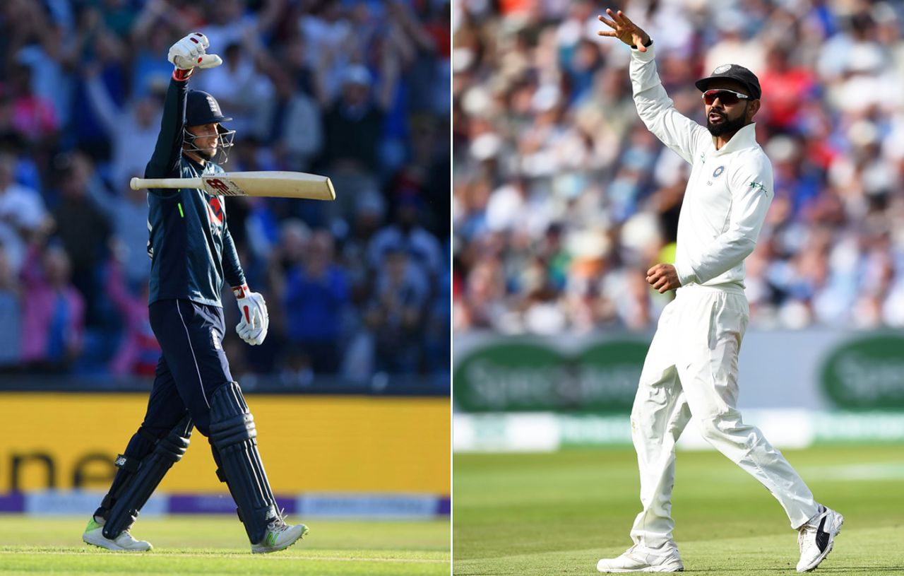 Joe Root's bat drop, and Virat Kohli's send-off, England v India, 1st Test, 1st day, Edgbaston, 1 August, 2018