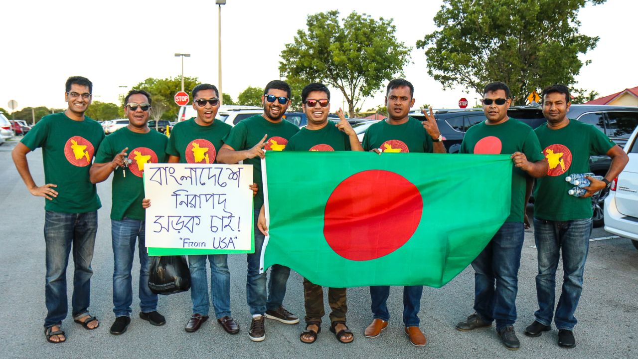 Bangladesh fans turned out in large numbers for their first T20I on American soil, West Indies v Bangladesh, 2nd T20I, Lauderhill, August 4, 2018