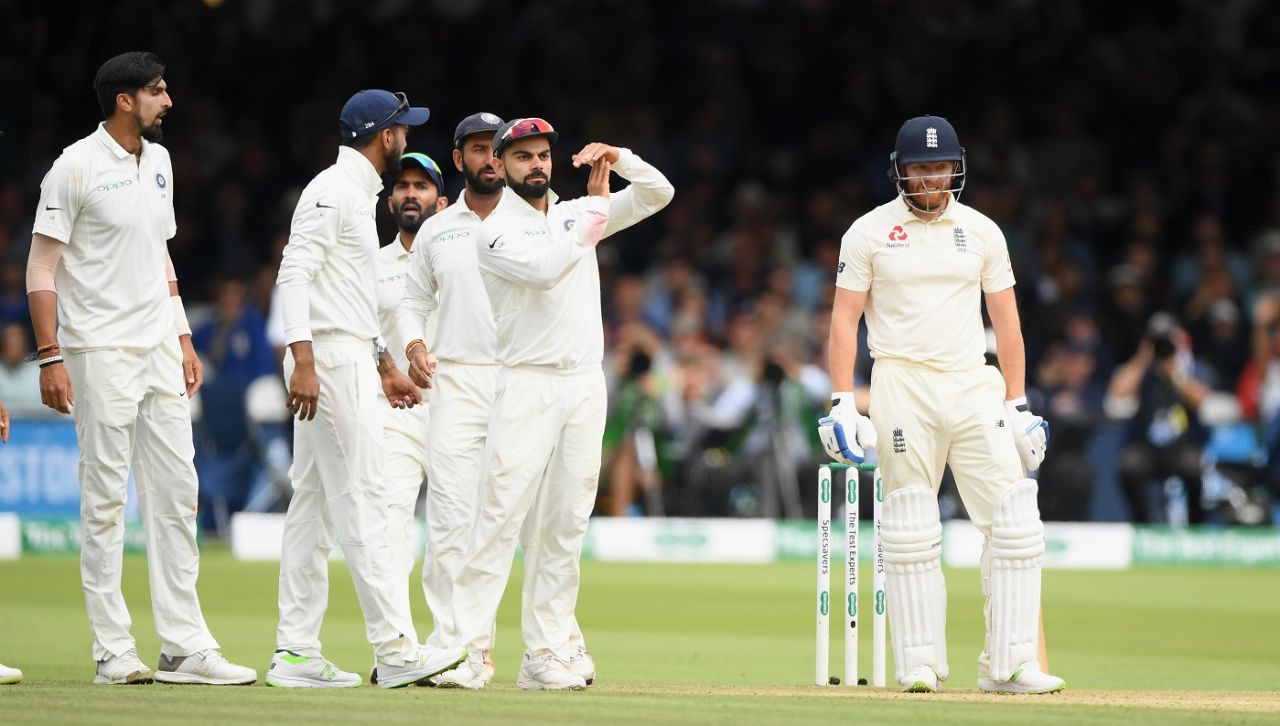 Virat Kohli asks for a review, England v India, 2nd Test, Lord's, 3rd day, August 11, 2018