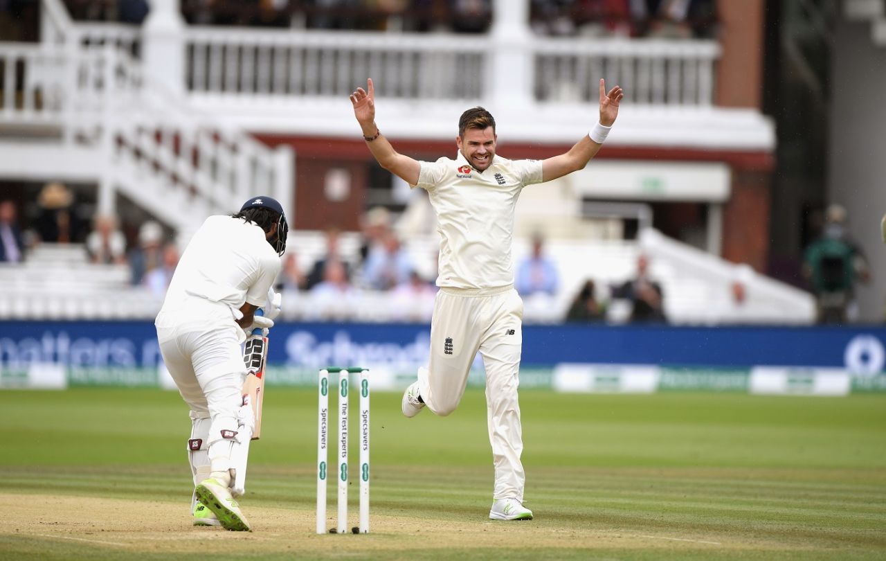 James Anderson was in menacing form, England v India, 2nd Test, Lord's, 4th day, August 12, 2018