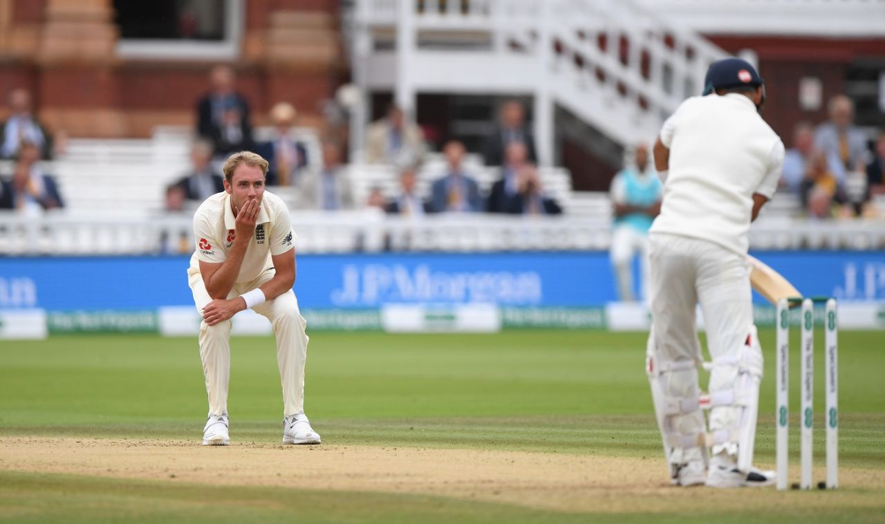 Stuart Broad cannot believe his lbw shout was denied, England vs India, 2nd Test, Lord's, 4th day, August 12, 2018