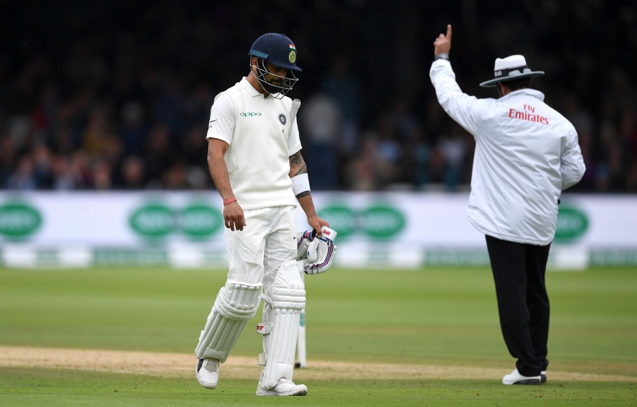 Virat Kohli batted with a bad back and fell cheaply, England vs India, 2nd Test, Lord's, 4th day, August 12, 2018