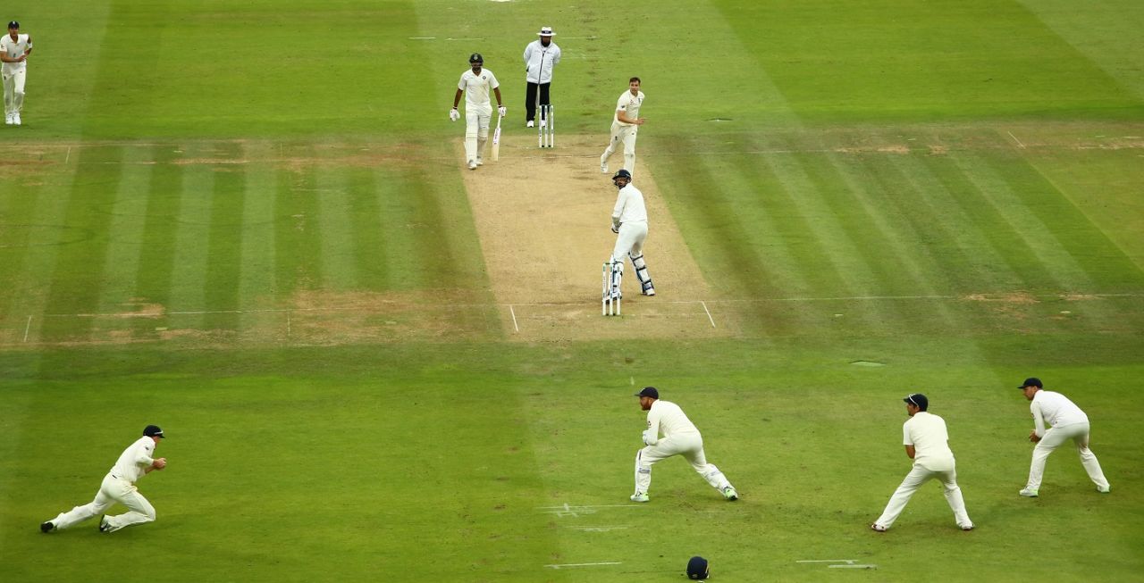 Ishant Sharma turns Chris Woakes straight to leg-slip to signal the winning moment for England, England vs India, 2nd Test, Lord's, 4th day, August 12, 2018