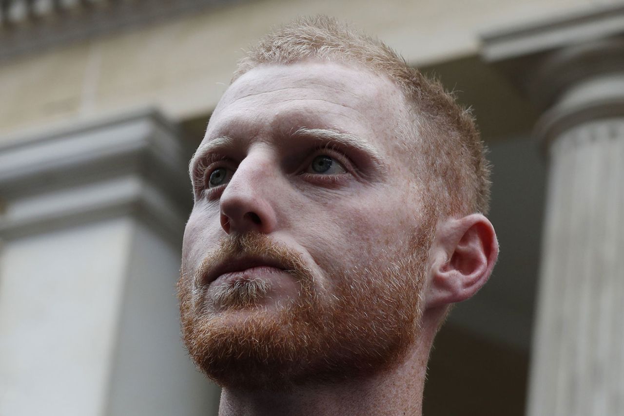 Ben Stokes at Bristol Crown Court after his acquittal
