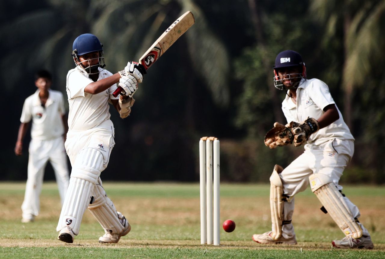 A 12-year-old Prithvi Shaw playing in the Harris Shield, November 8, 2011