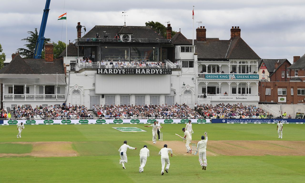 An overcast day at Trent Bridge, England v India, 3rd Test, Trent Bridge, 2nd day, August 19, 2018
