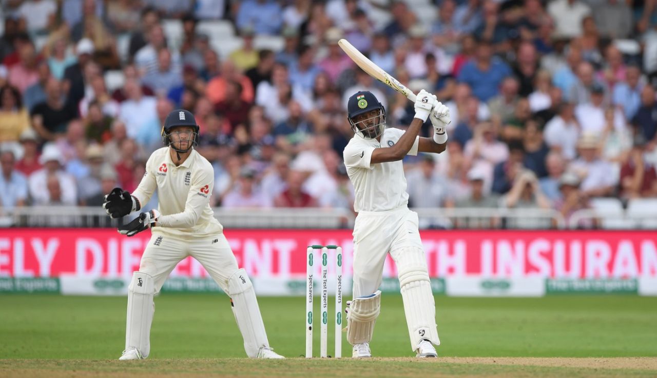 Hardik Pandya tonks one over long-on, England v India, 3rd Test, Trent Bridge, 3rd day, August 20, 2018