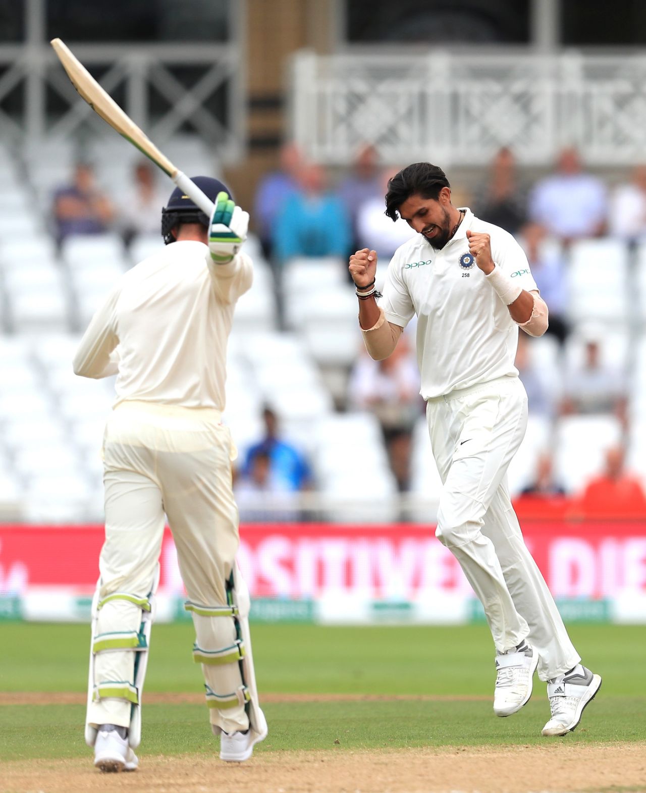 A wicket falls, Ishant Sharma is elated, Keaton Jennings is annoyed, England v India, 3rd Test, Trent Bridge, 4th day, August 21, 2018