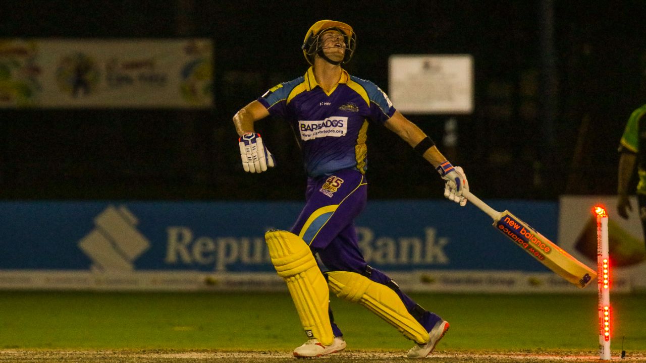 Steven Smith made a half-century before getting out in bizarre fashion, Jamaica Tallawahs v Barbados Tridents, CPL 2018, Lauderhill, August 22, 2018