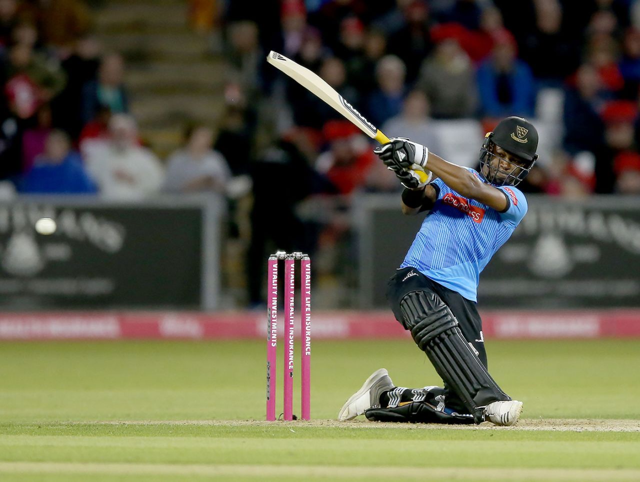 Delray Rawlins spearheaded Sussex's chase, Durham v Sussex, Vitality Blast, Quarter-final, Chester-le-Street, August 24, 2018